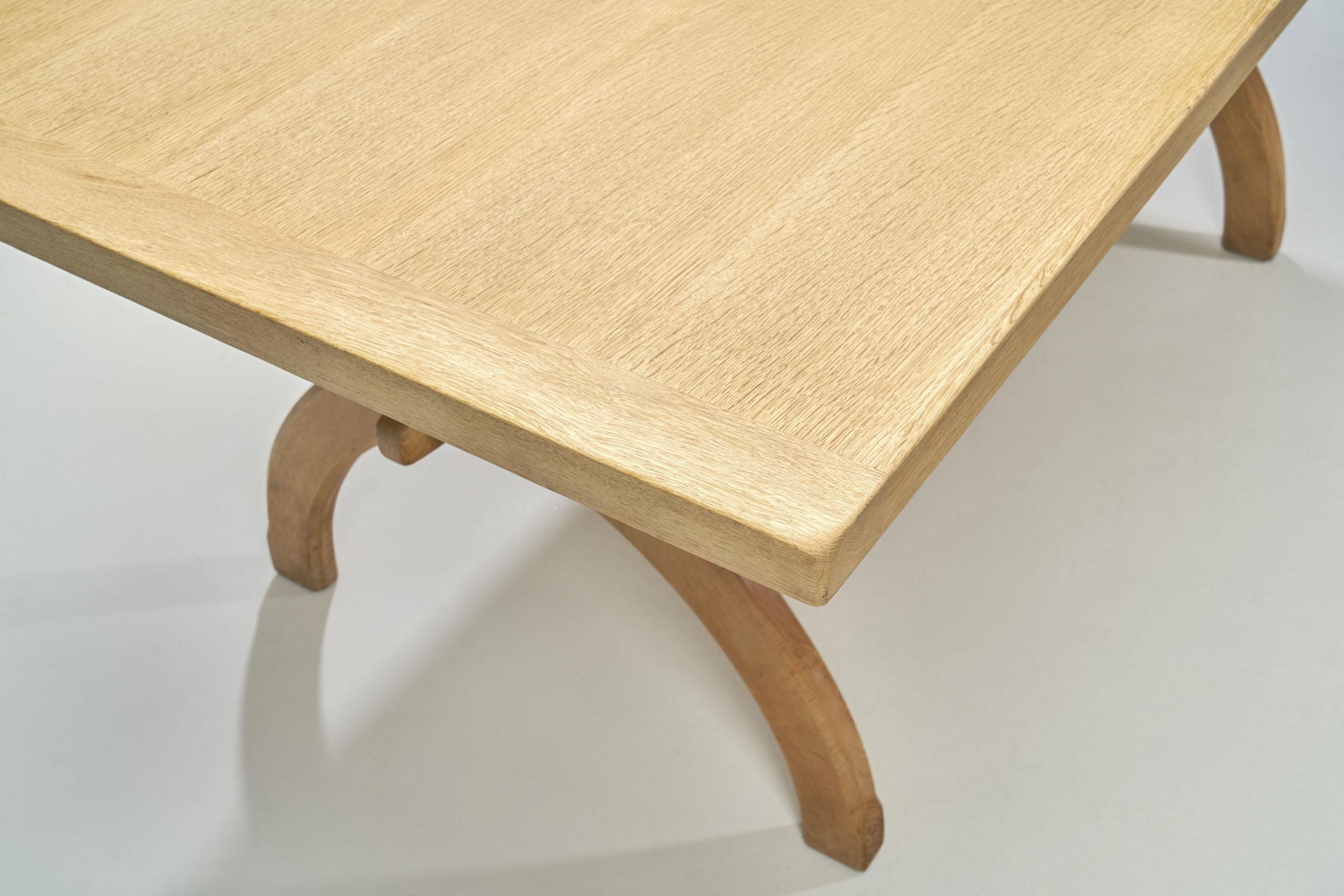 Scandinavian Oak Dining Table, Scandinavia, circa 1950s 5