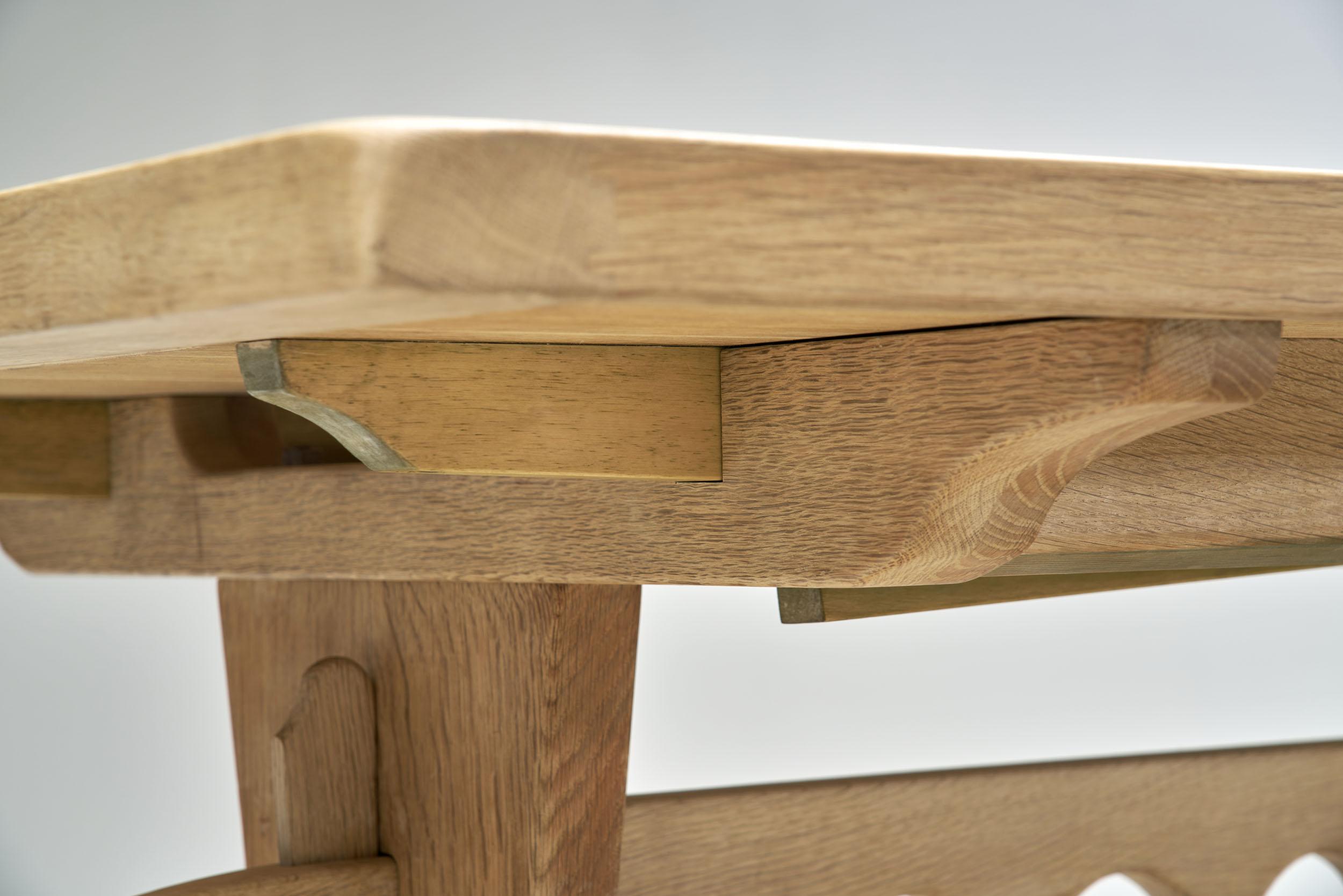 Scandinavian Oak Dining Table, Scandinavia, circa 1950s 9