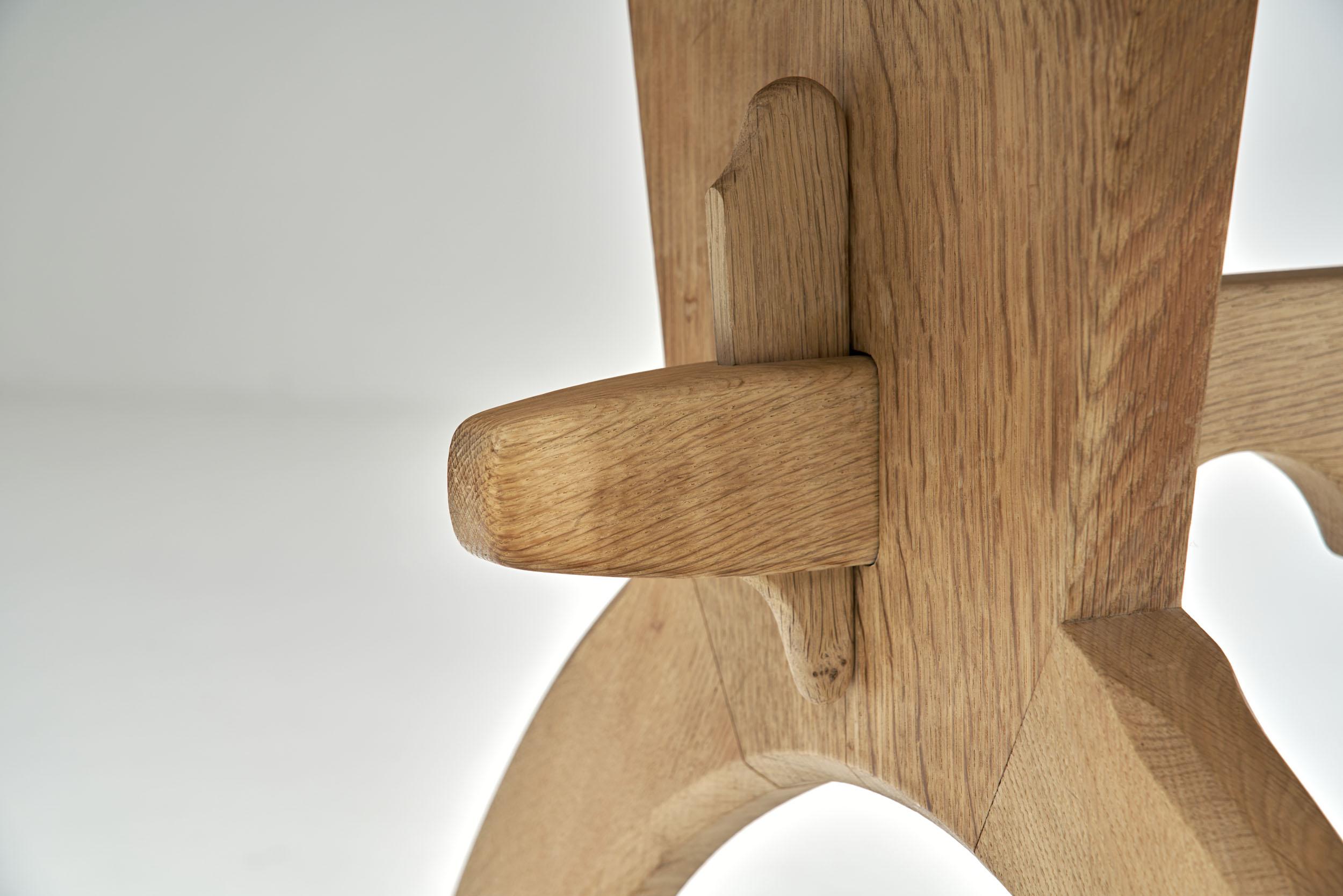 Scandinavian Oak Dining Table, Scandinavia, circa 1950s 11
