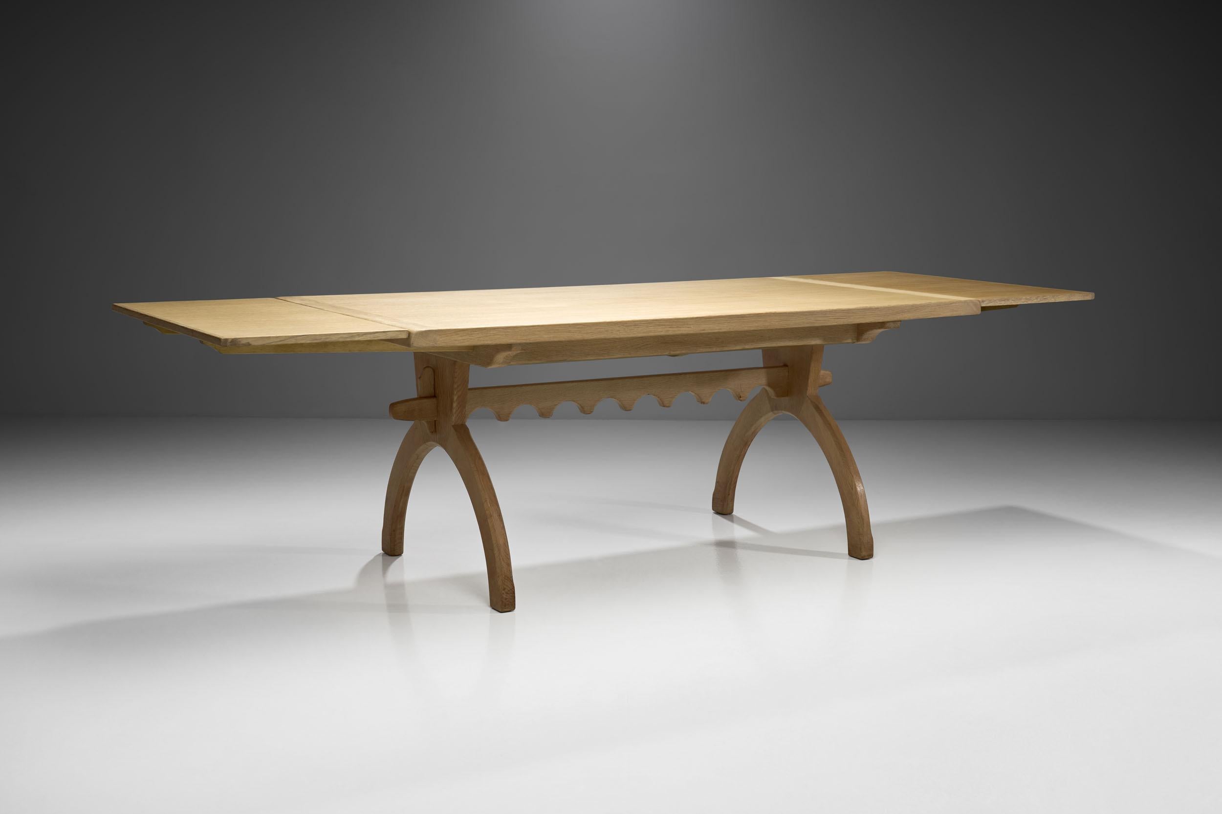 Scandinavian Oak Dining Table, Scandinavia, circa 1950s 1