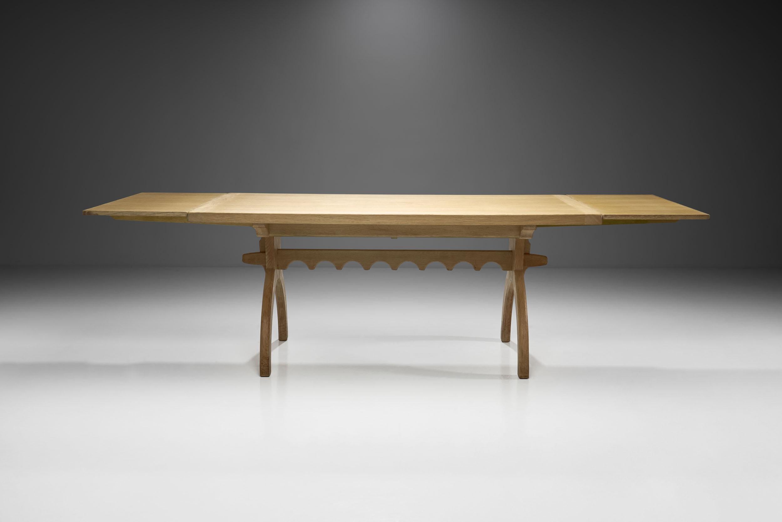 Scandinavian Oak Dining Table, Scandinavia, circa 1950s 2