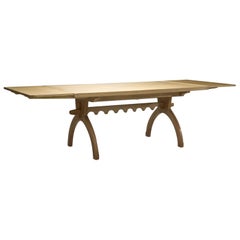 Scandinavian Oak Dining Table, Scandinavia, circa 1950s