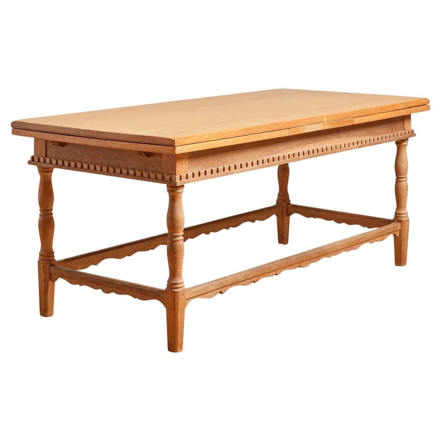 Tavolino allungabile scandinavo in Oak