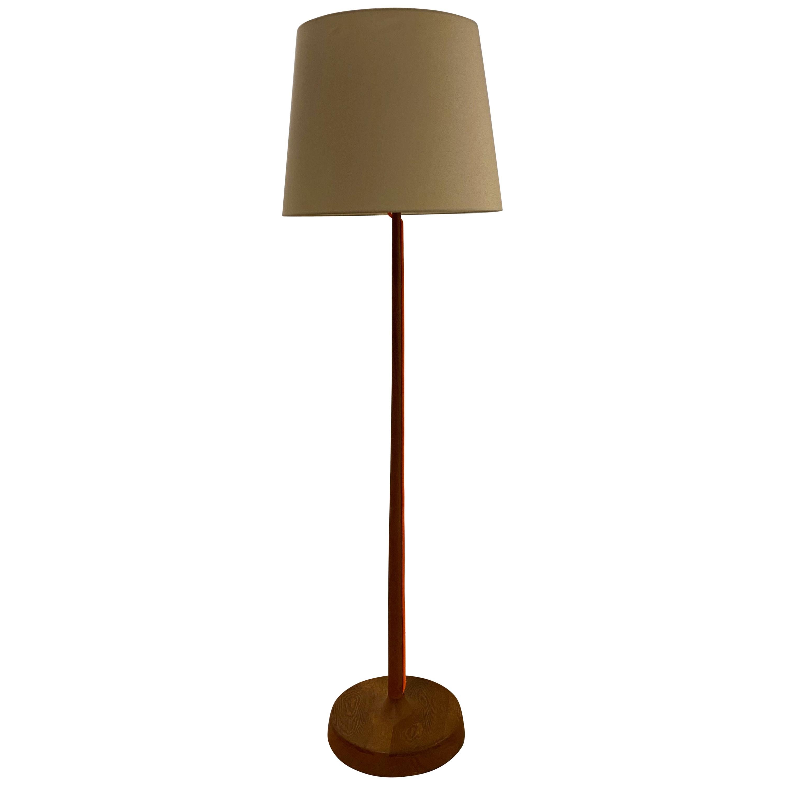 Scandinavian Oak Floor Lamp