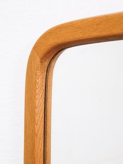 Scandinavian Oak Framed Mirror, Fröseke, Ab Nybrofabriken, 1950s
