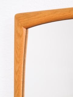 Scandinavian Oak Framed Mirror, Fröseke, Ab Nybrofabriken, 1950s