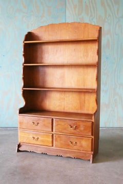 Scandinavian Oak Henning Kjaernulf Style Bookshelf with Storage c 1970s