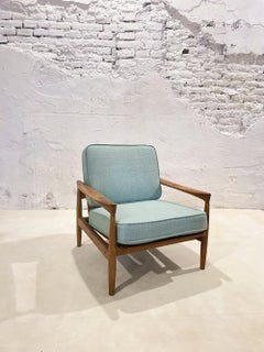 Scandinavian Oak Lounge "Kolding" Armchair by Erik Worts for IKEA, 1960s