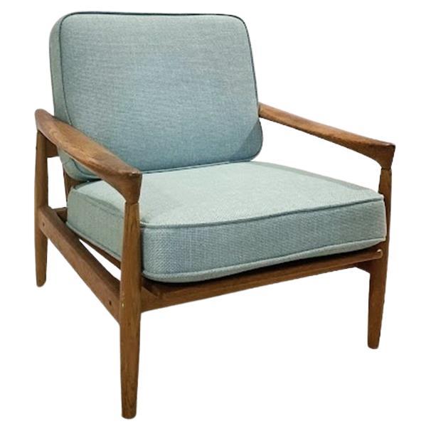 Scandinavian Oak Lounge "Kolding" Armchair by Erik Worts for IKEA, 1960s