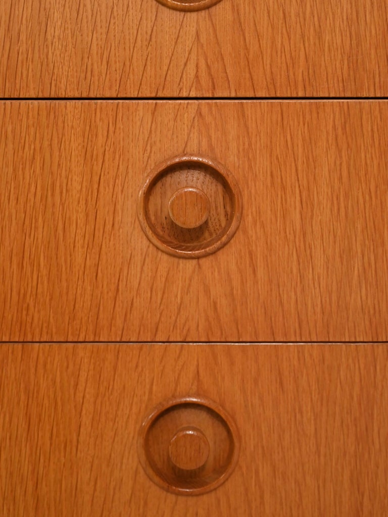 Scandinavian Oak Nightstand at 1stDibs