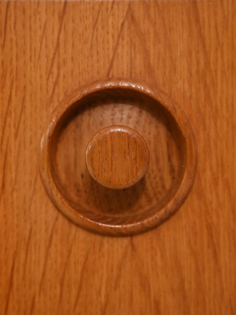 Scandinavian Oak Nightstand at 1stDibs