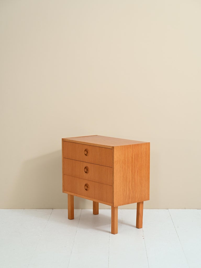 Scandinavian Oak Nightstand For Sale at 1stDibs