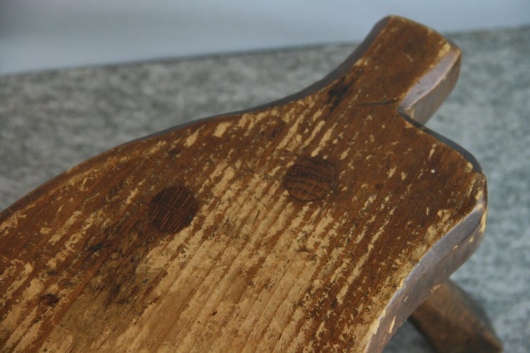 Scandinavian Oak Shaped Milking Stool 1940's For Sale at 1stDibs | oak ...