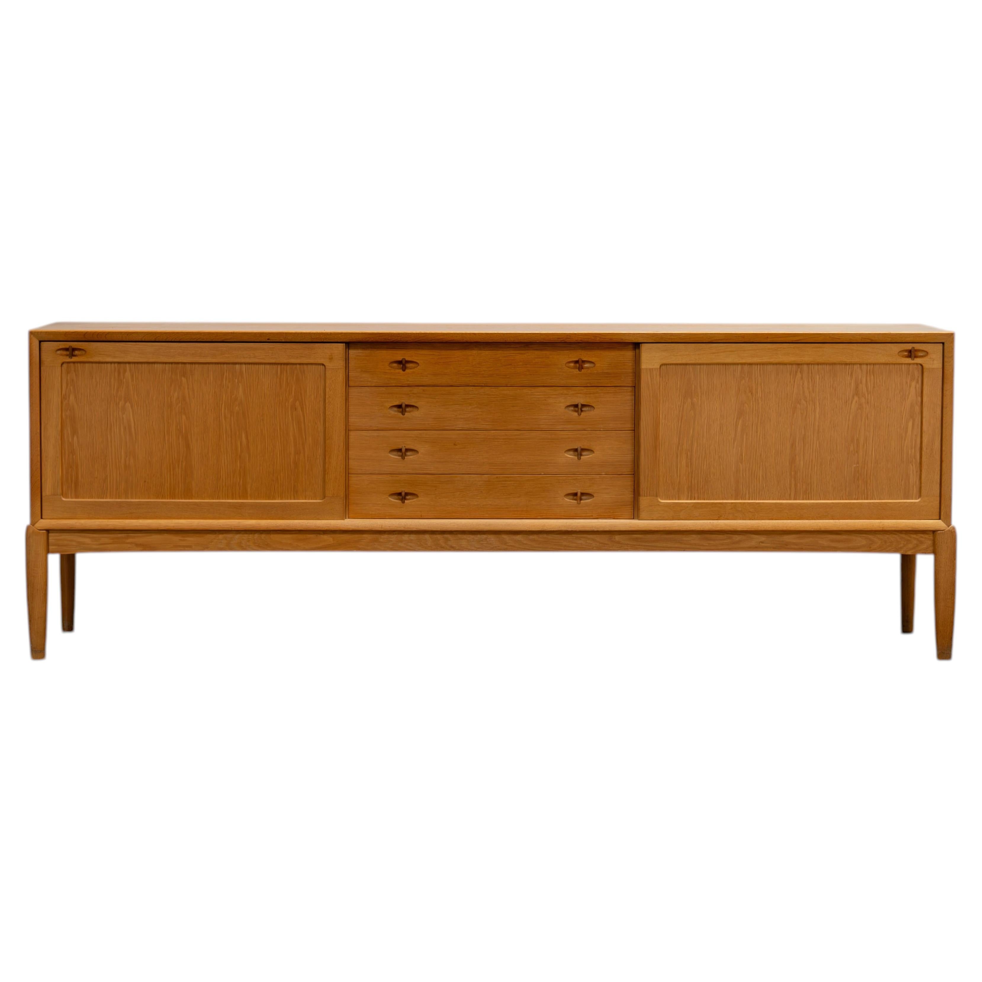 Scandinavian Oak Sideboard by H.W. Klein Bramin Denmark, 1970s