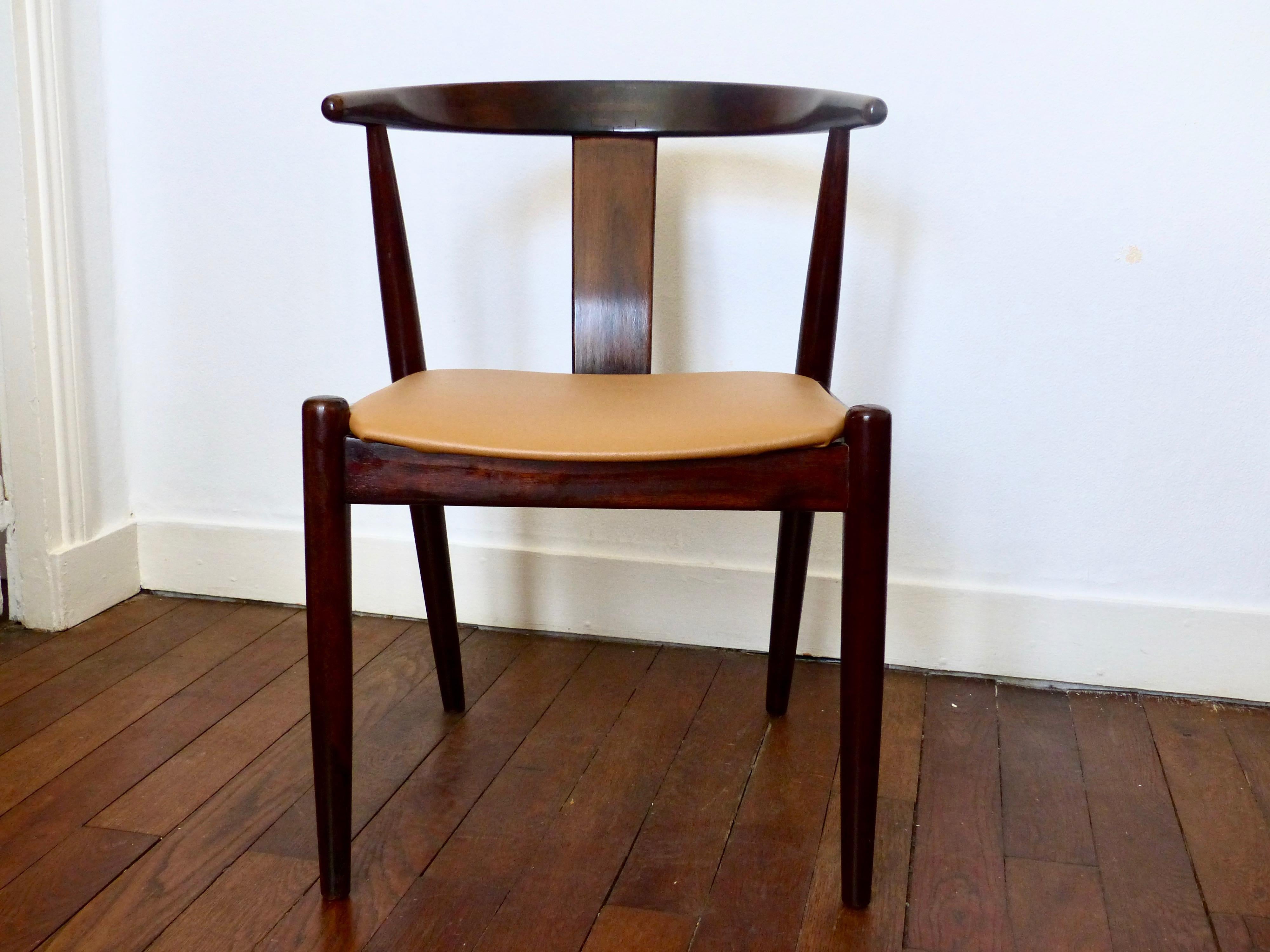 Danish Scandinavian Office Chair or Armchair Dyrlund
