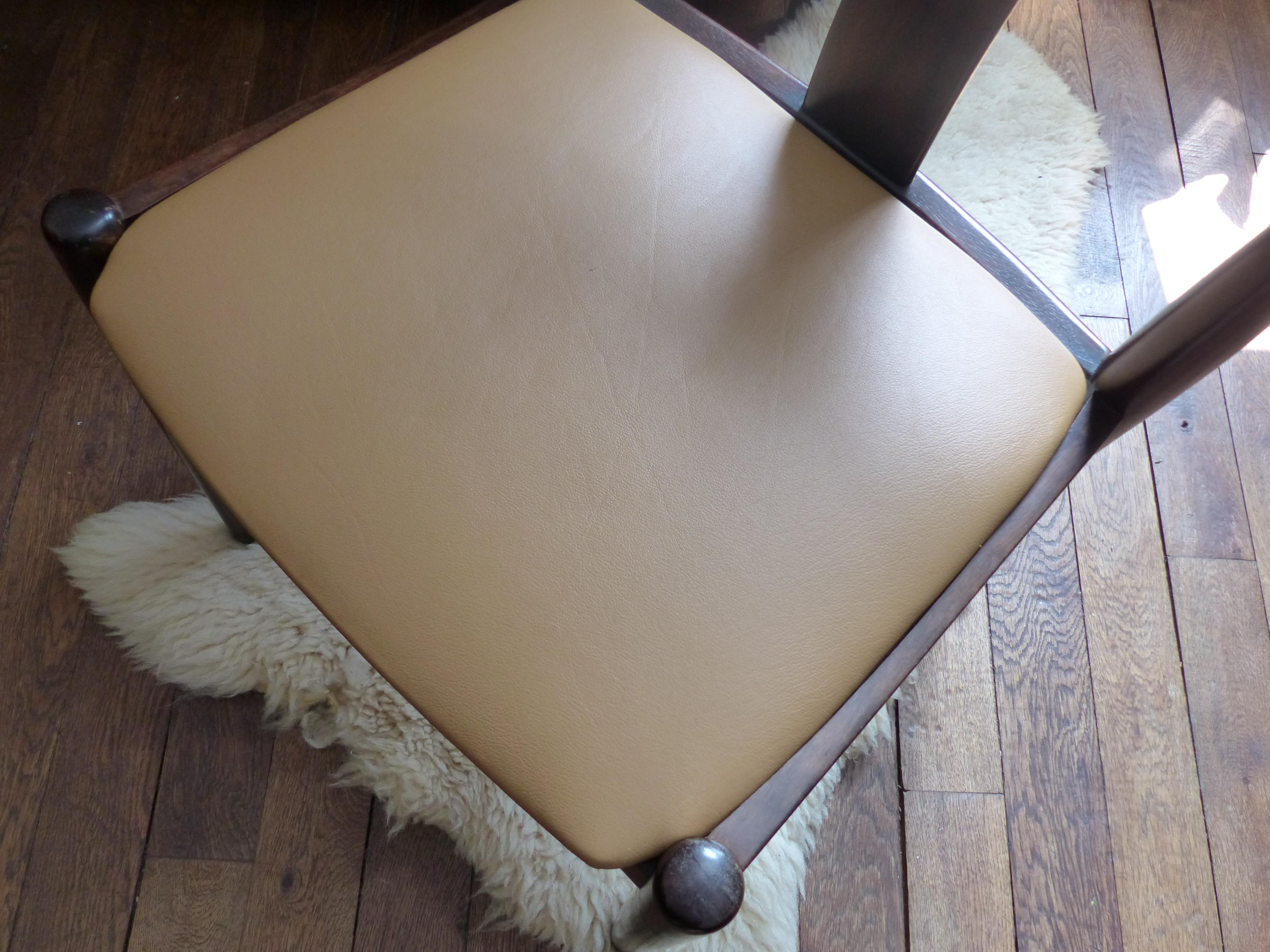 Scandinavian Office Chair or Armchair Dyrlund In Good Condition In Noiseau, FR