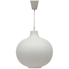 Scandinavian Opaline Glass Pendant, 1950s