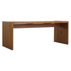 Scandinavian Modern Solid Freestanding Pine Desk, Made in 1960s