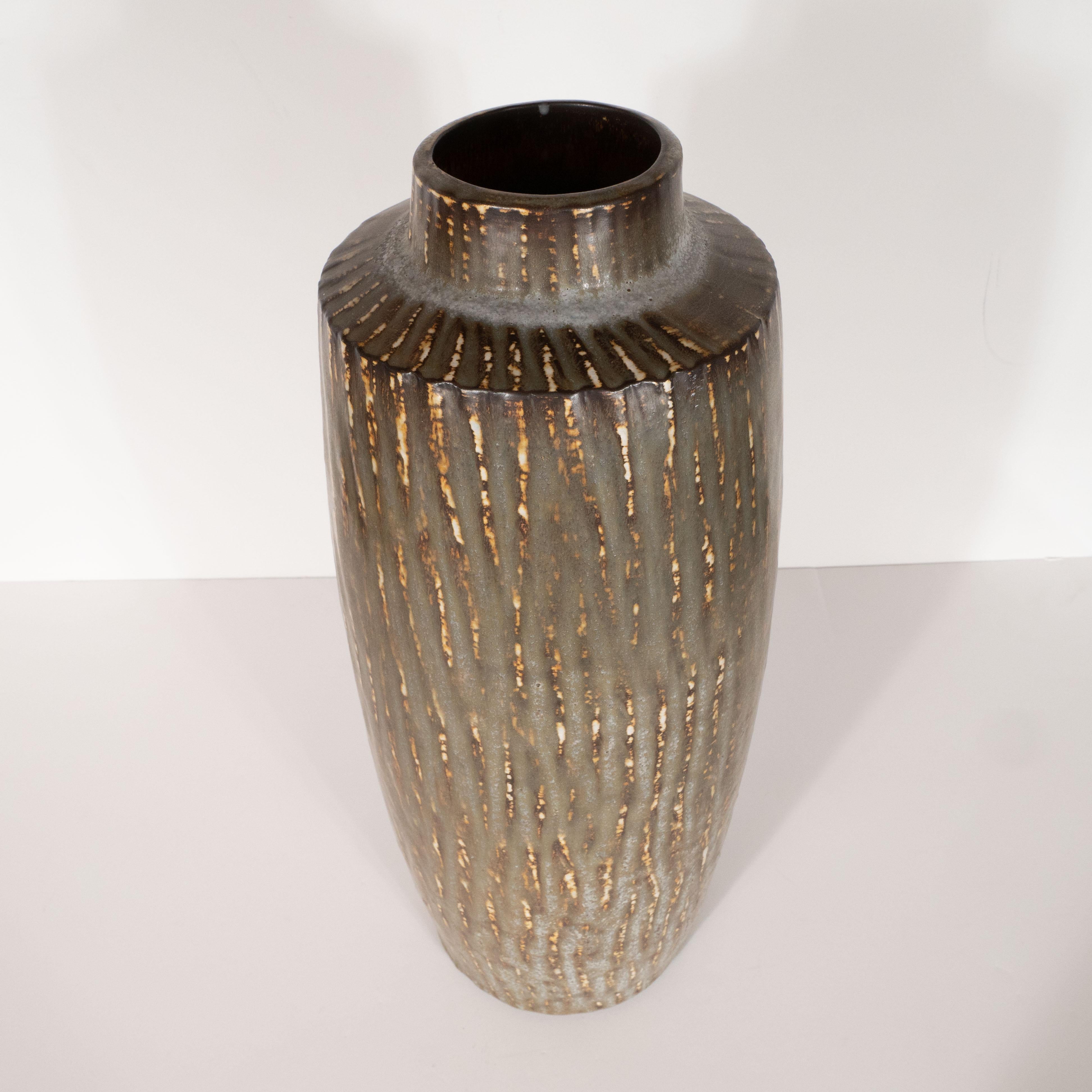 Swedish Scandinavian Organic Midcentury Ceramic Vase by Gunnar Nyland for Rörstrand