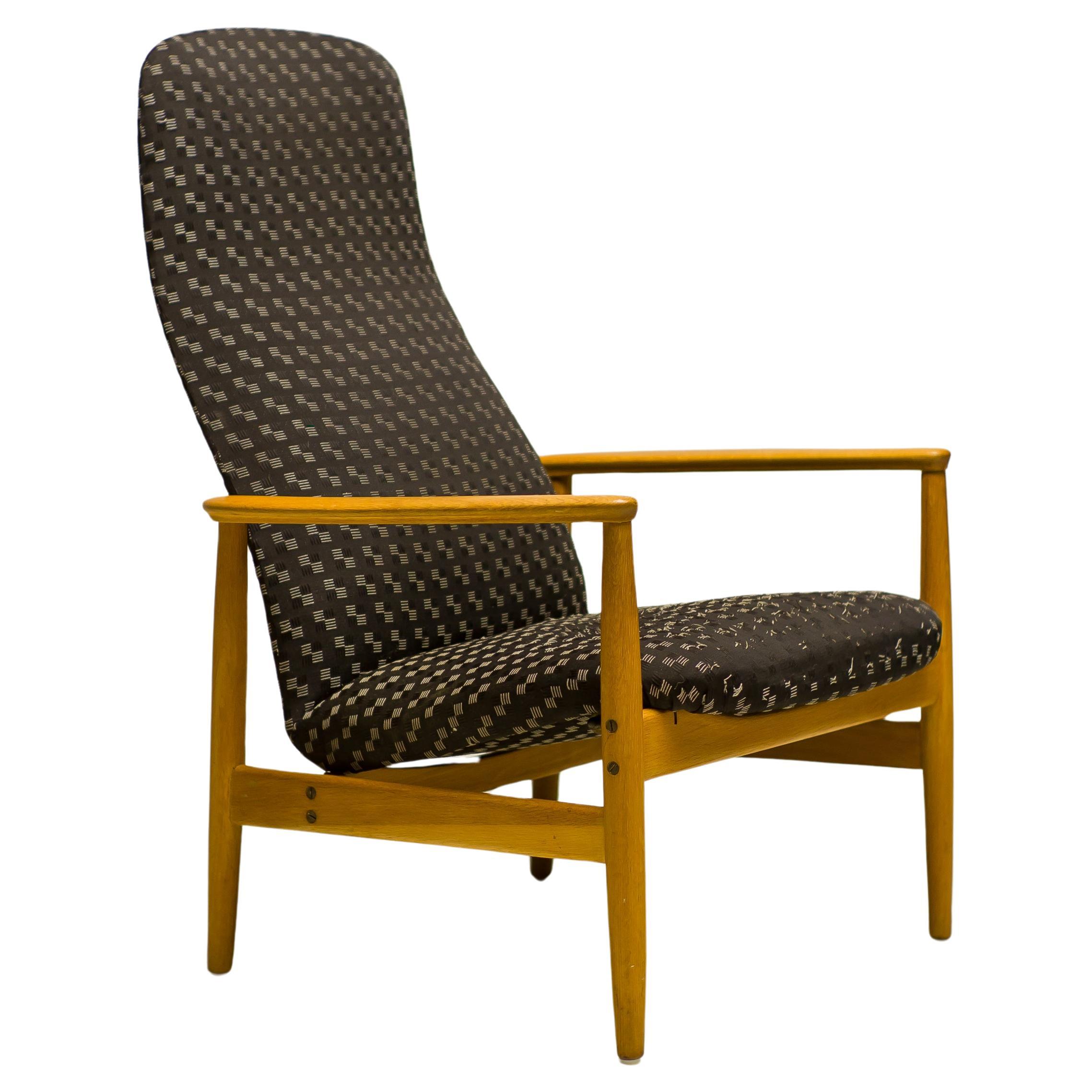 Fauteuil de relaxation scandinave organique d'Alf Svensson  en vente