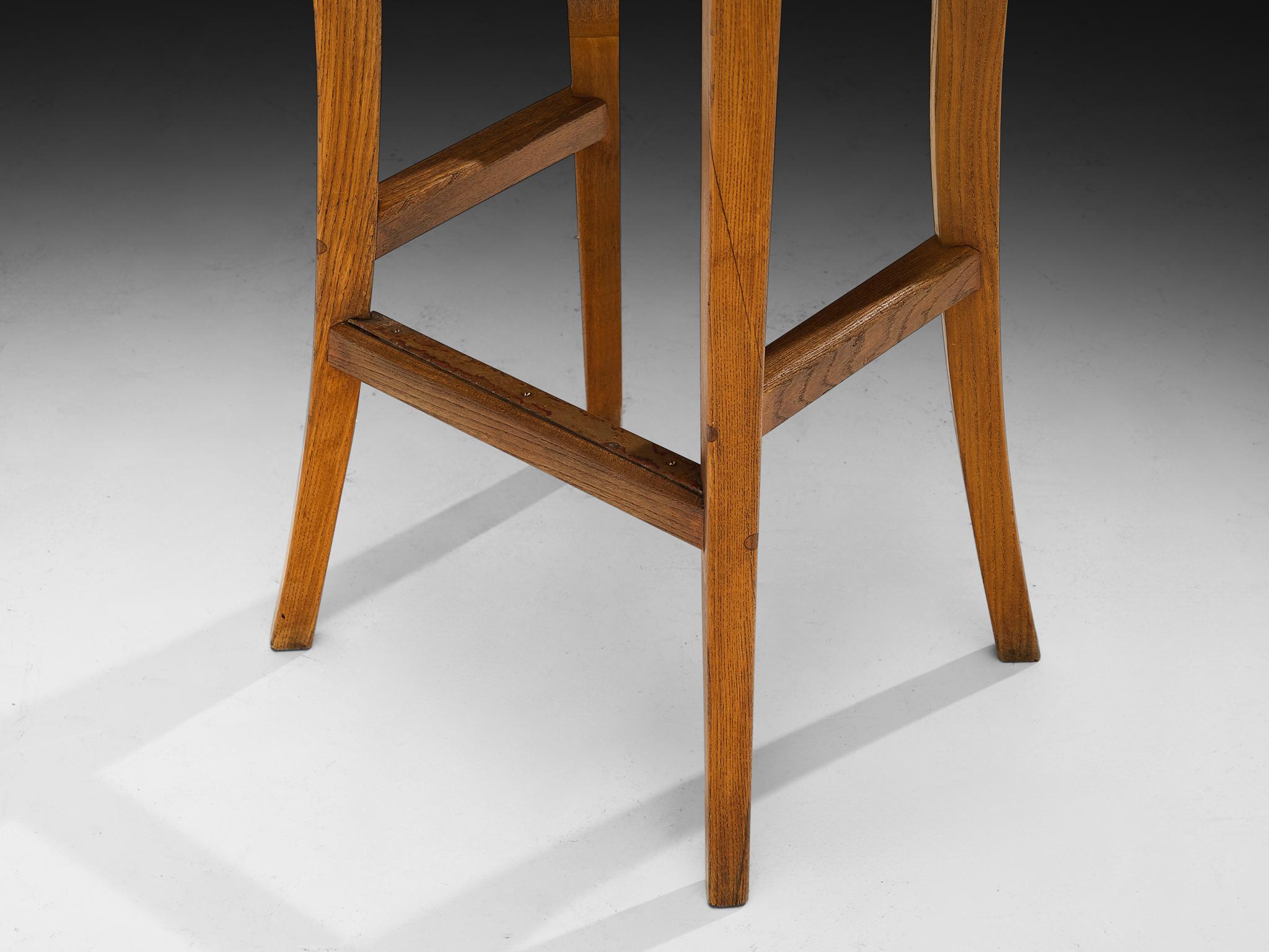 Scandinavian Organic Shaped Stools in Elm For Sale 5
