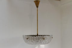 Scandinavian Orrefors Embassy Crystal Chandelier by Carl Fagerlund, 1960s.