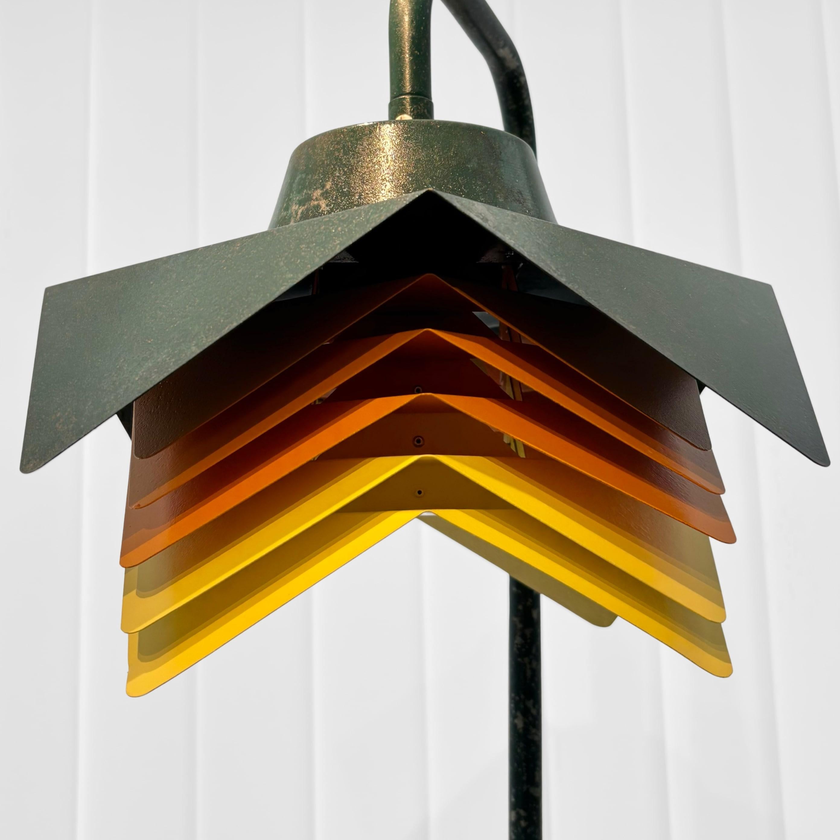 Acier Lampe de jardin d'extérieur scandinave Model No No 672, BITO, Danemark, années 1960 en vente