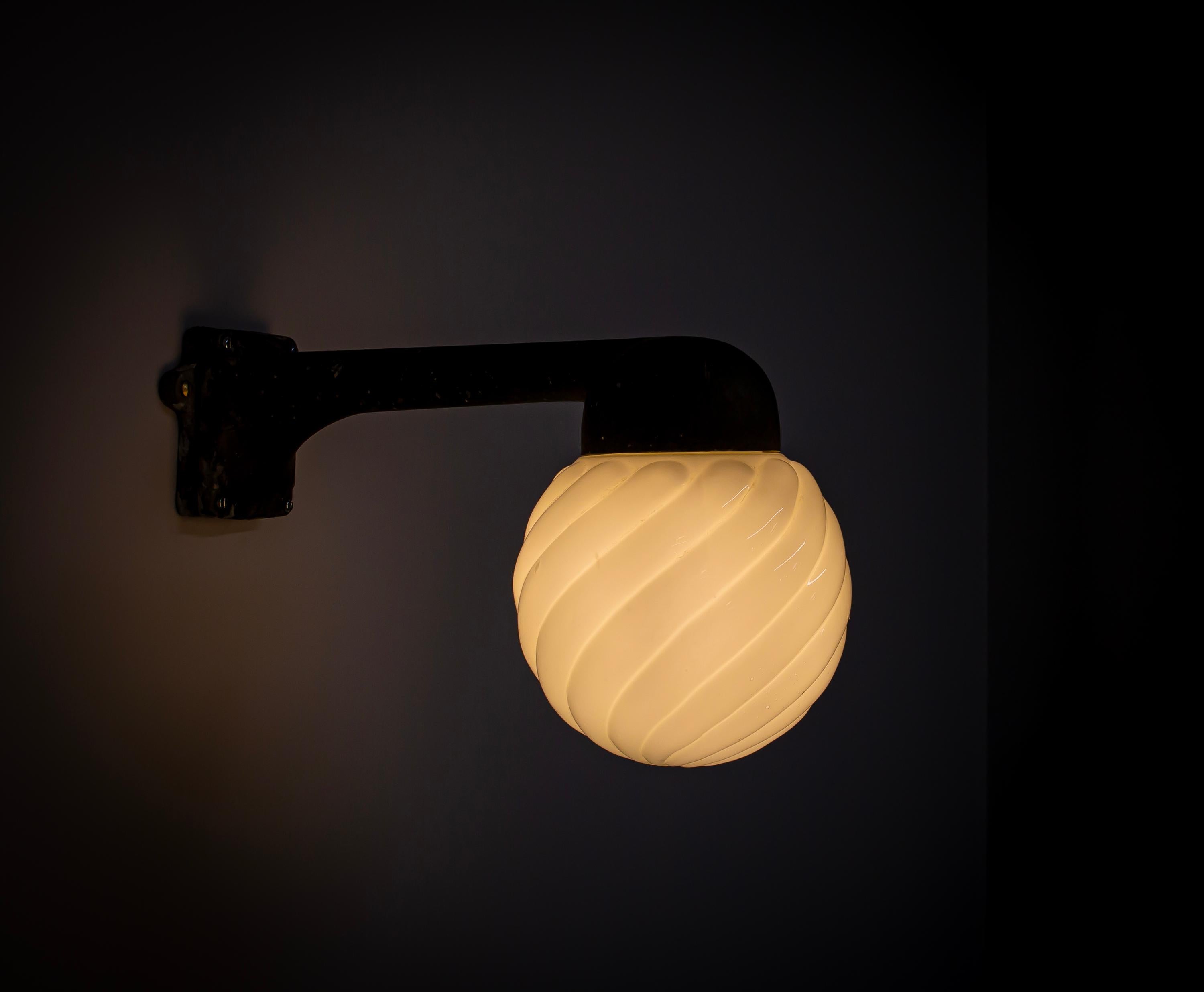Scandinavian Outdoor Wall Light, Norway, 1960s For Sale 4