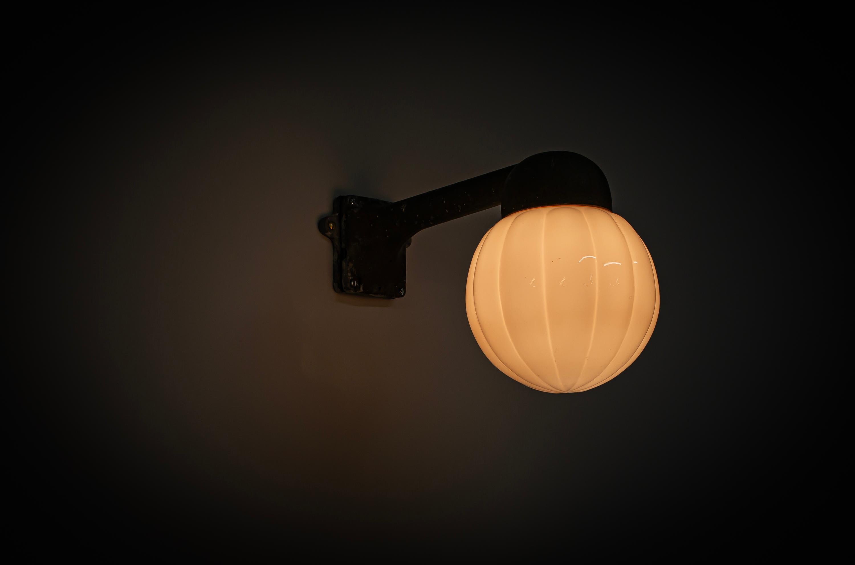 Scandinavian Outdoor Wall Light, Norway, 1960s For Sale 8