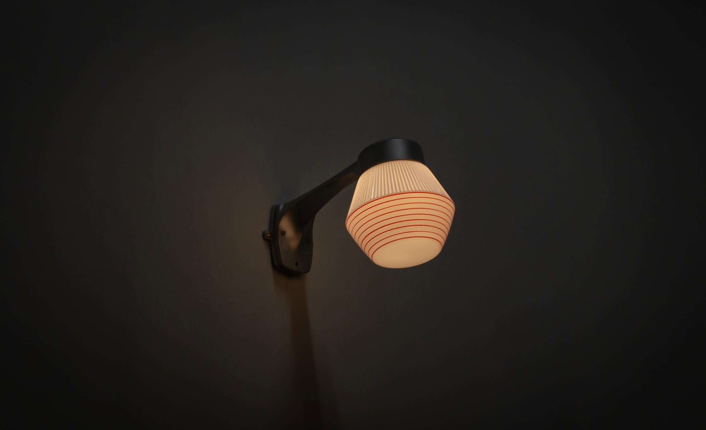Metallo Lampada da parete scandinava per esterni in Norvegia, anni '60 in vendita