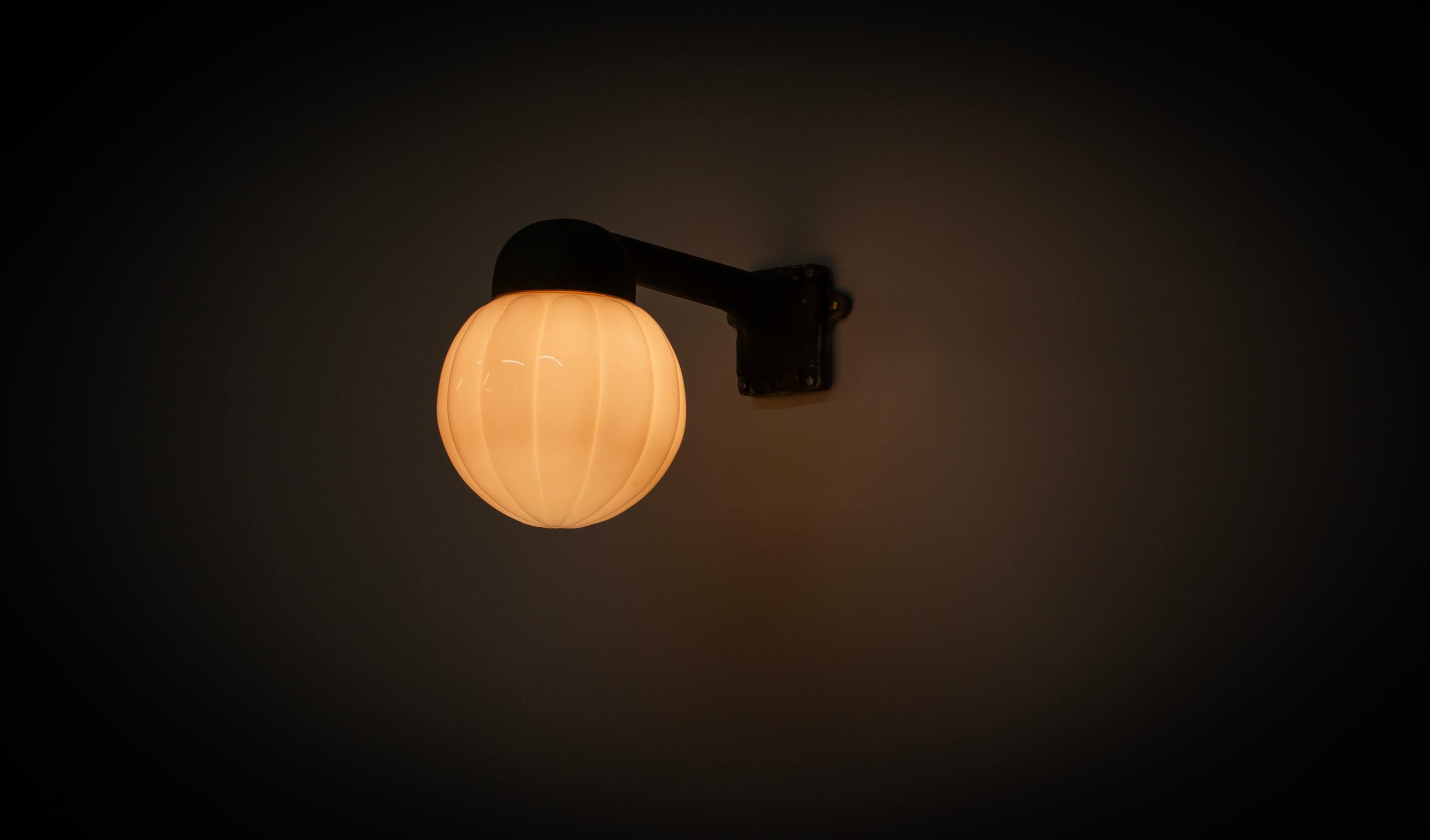 Scandinavian Outdoor Wall Light, Norway, 1960s For Sale 3