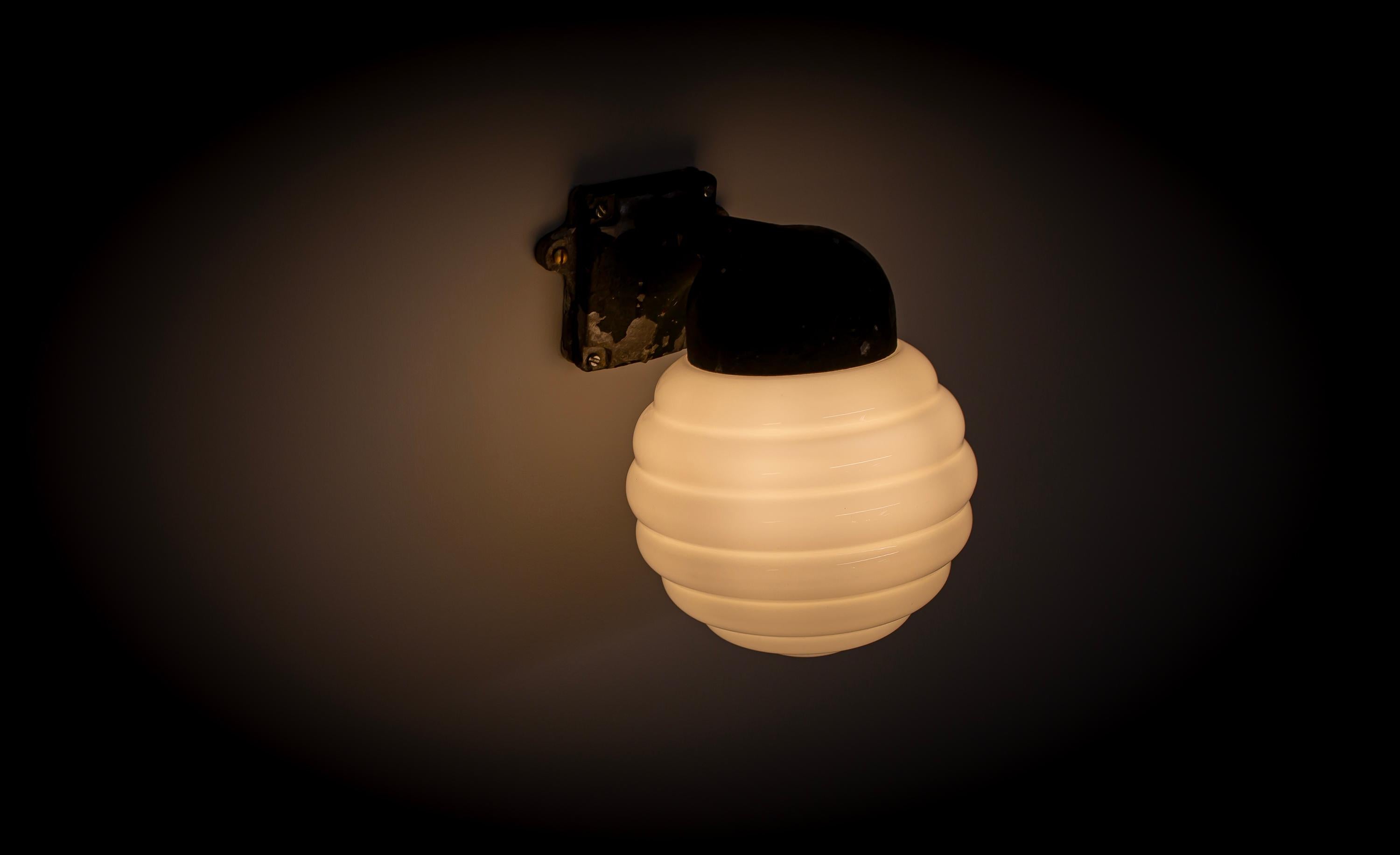 Scandinavian Outdoor Wall Light, Norway, 1960s For Sale 4