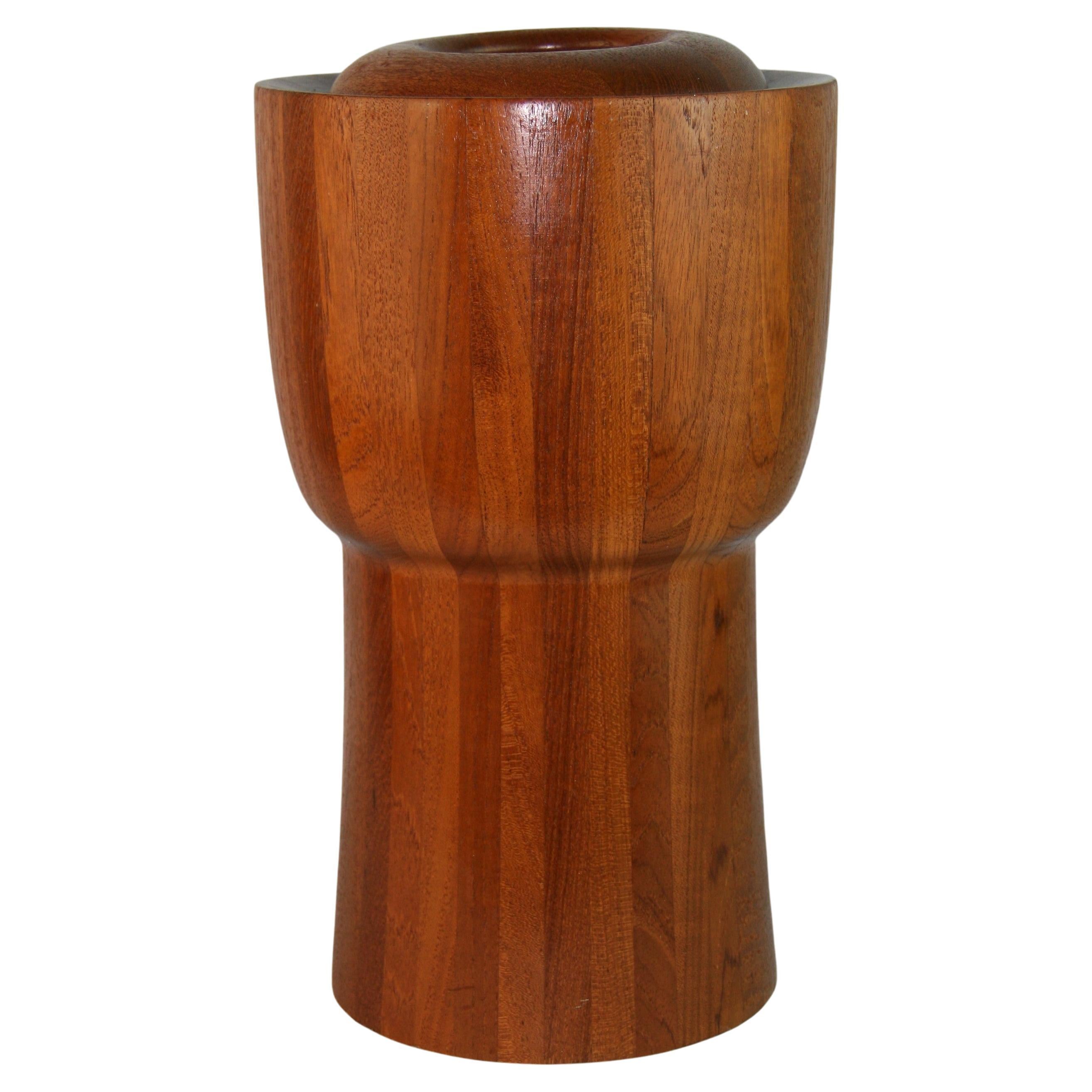 Scandinavian Oversized Teak Ice bucket Dansk