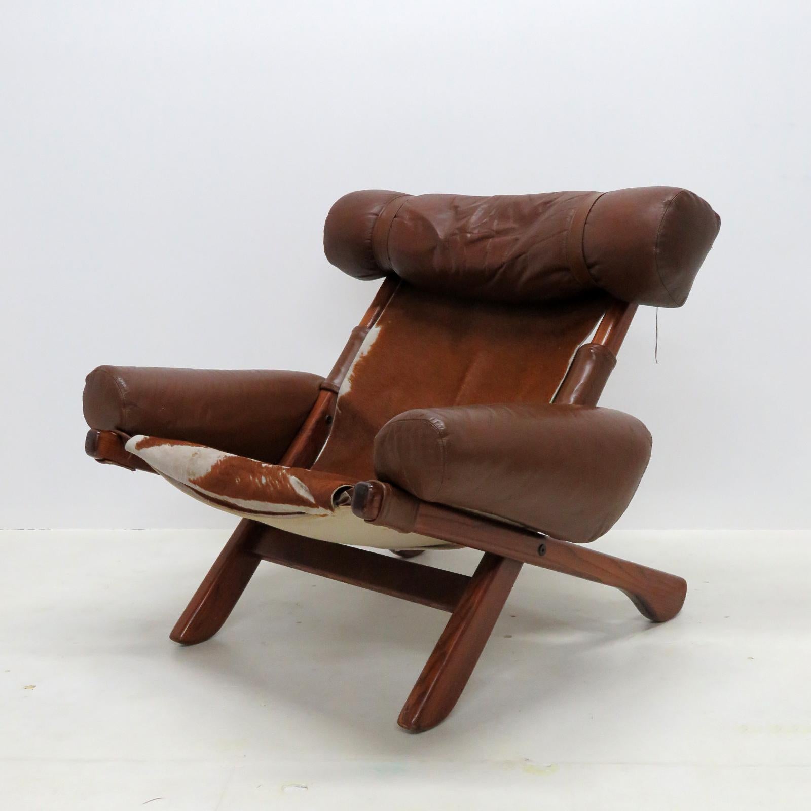 Swedish Scandinavian 'Ox' Lounge Chair, 1960 For Sale