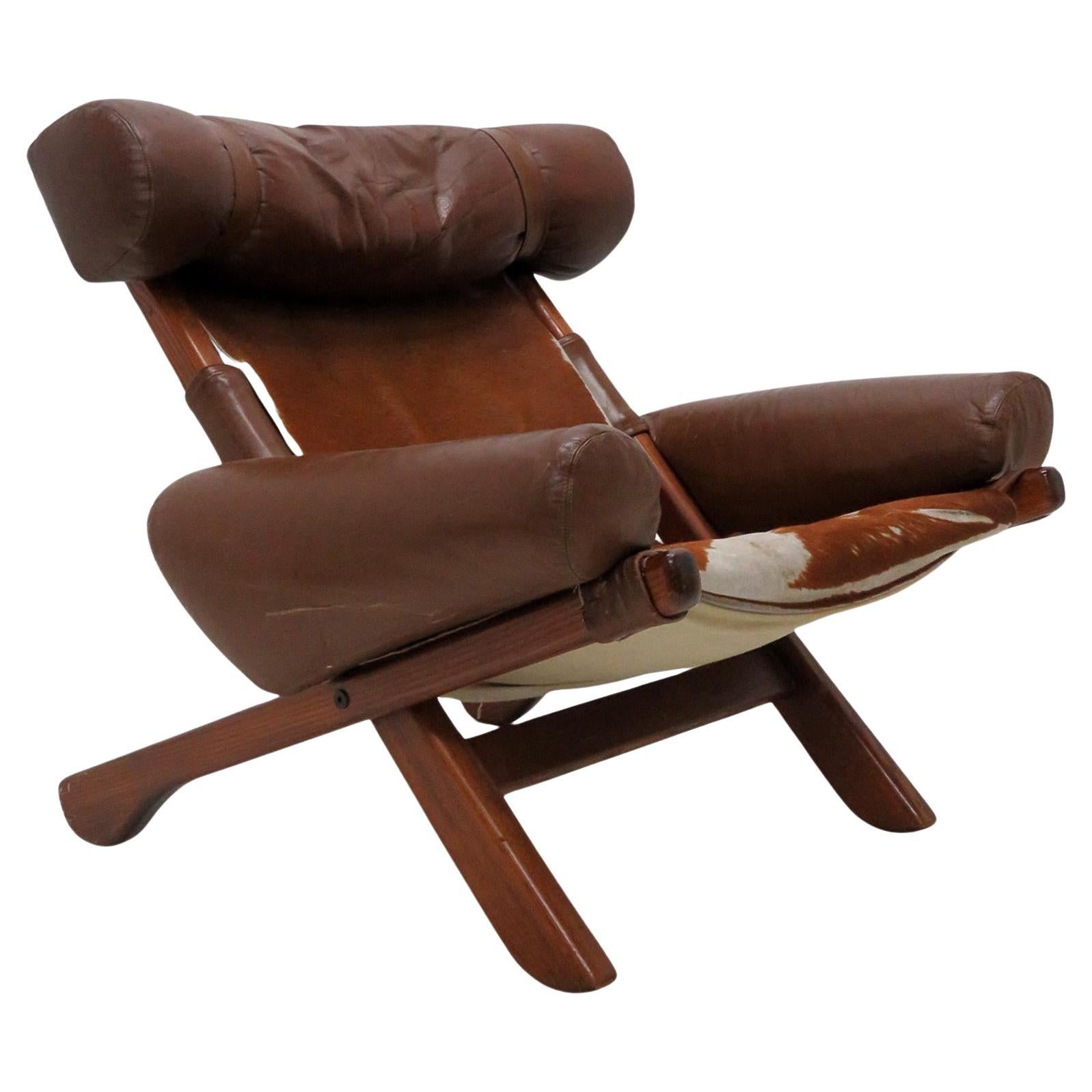 Fauteuil de salon scandinave « X », 1960