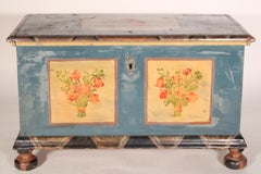 Scandinavian Painted Pine Trunk