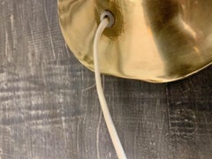 Scandinavian Pair Modern Vintage Brass Table Lamps