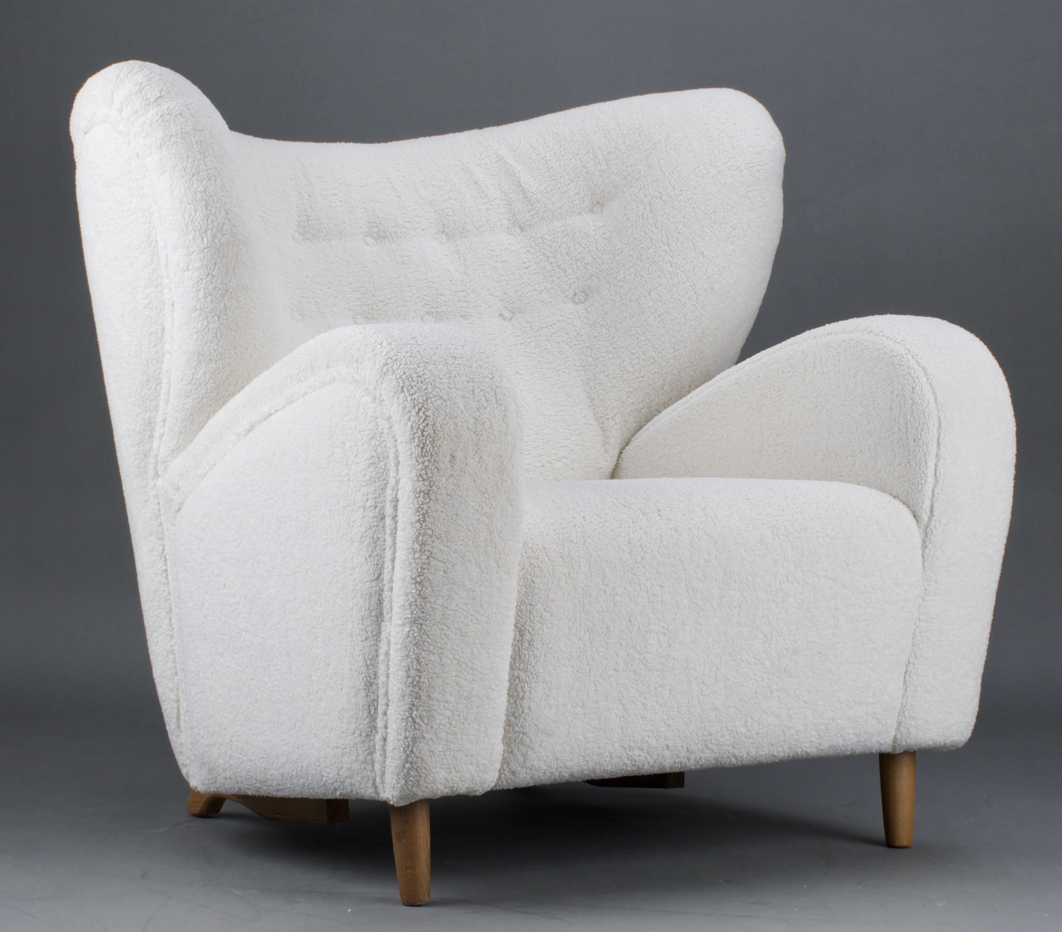 Mid-20th Century Scandinavian Pair of Armchairs 1950's For Sale