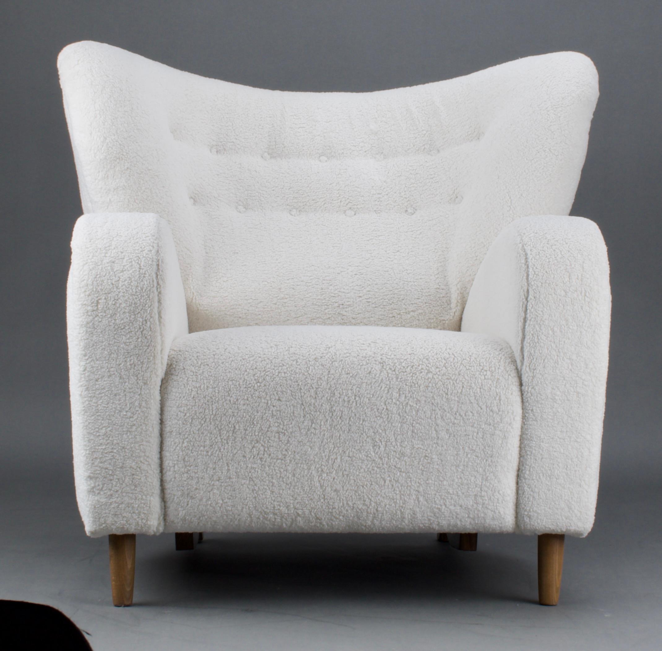 Scandinavian Pair of Armchairs 1950's For Sale 1