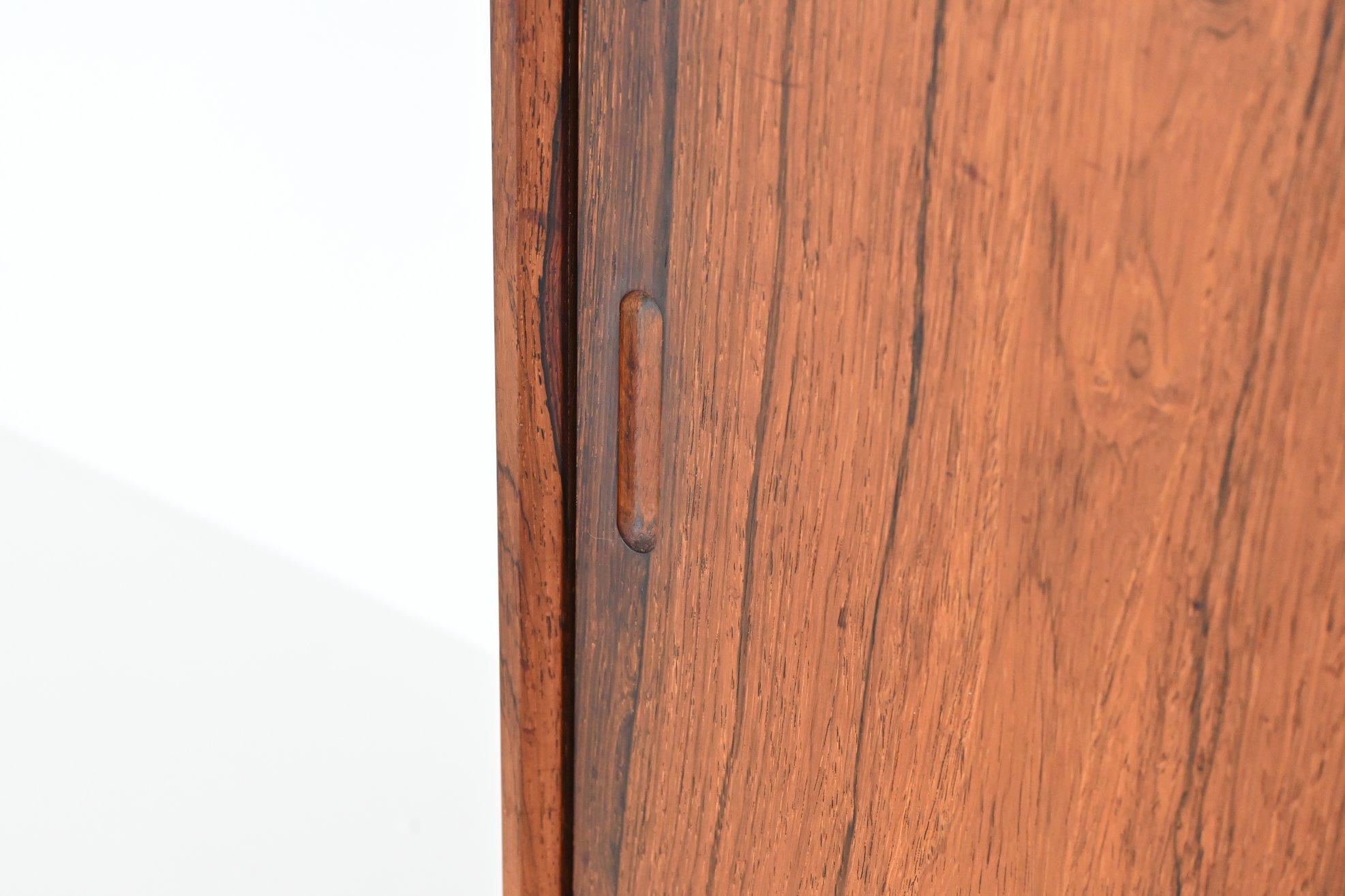Scandinavian pair of bookcases in rosewood Denmark 1960 10