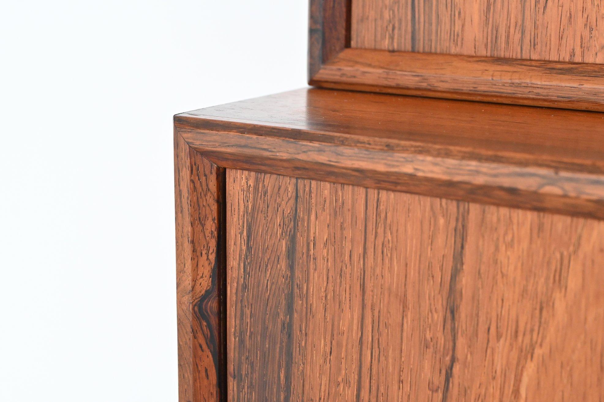 Scandinavian pair of bookcases in rosewood Denmark 1960 11
