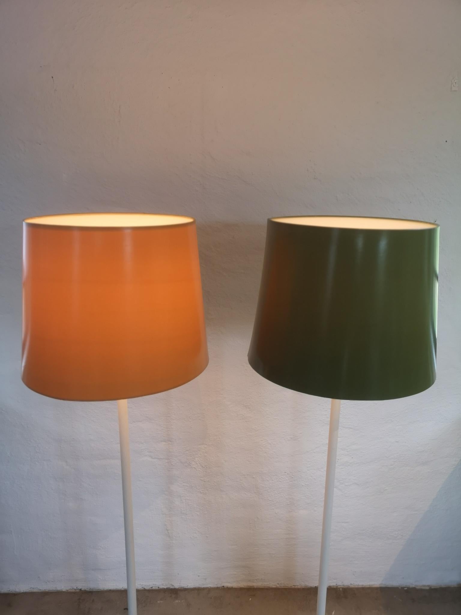 Scandinavian Pair of Floor Lamps Luxus, Sweden, 1970s For Sale 4