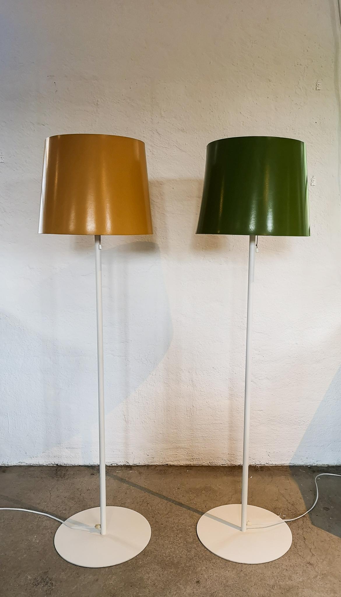 Scandinavian Modern Scandinavian Pair of Floor Lamps Luxus, Sweden, 1970s For Sale