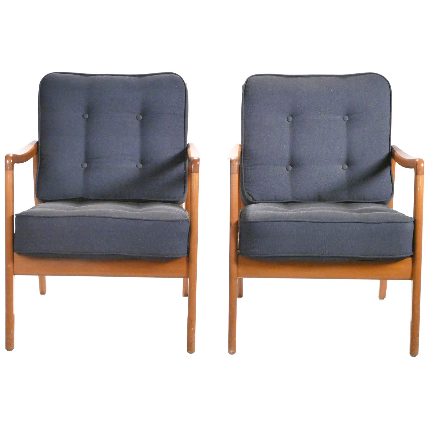 Renowned Danish designer Ole Wanscher is credited for being influential during the height of the acclaimed Scandinavian design movement that took place during the midcentury. His FD109 armchairs, designed during the 1960s for respected Danish