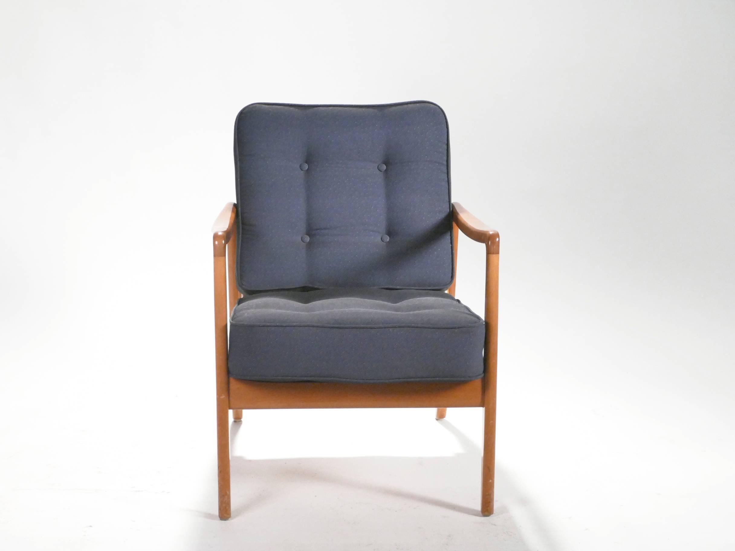 Mid-Century Modern Scandinavian Pair of Ole Wanscher FD109 Armchairs, 1960s