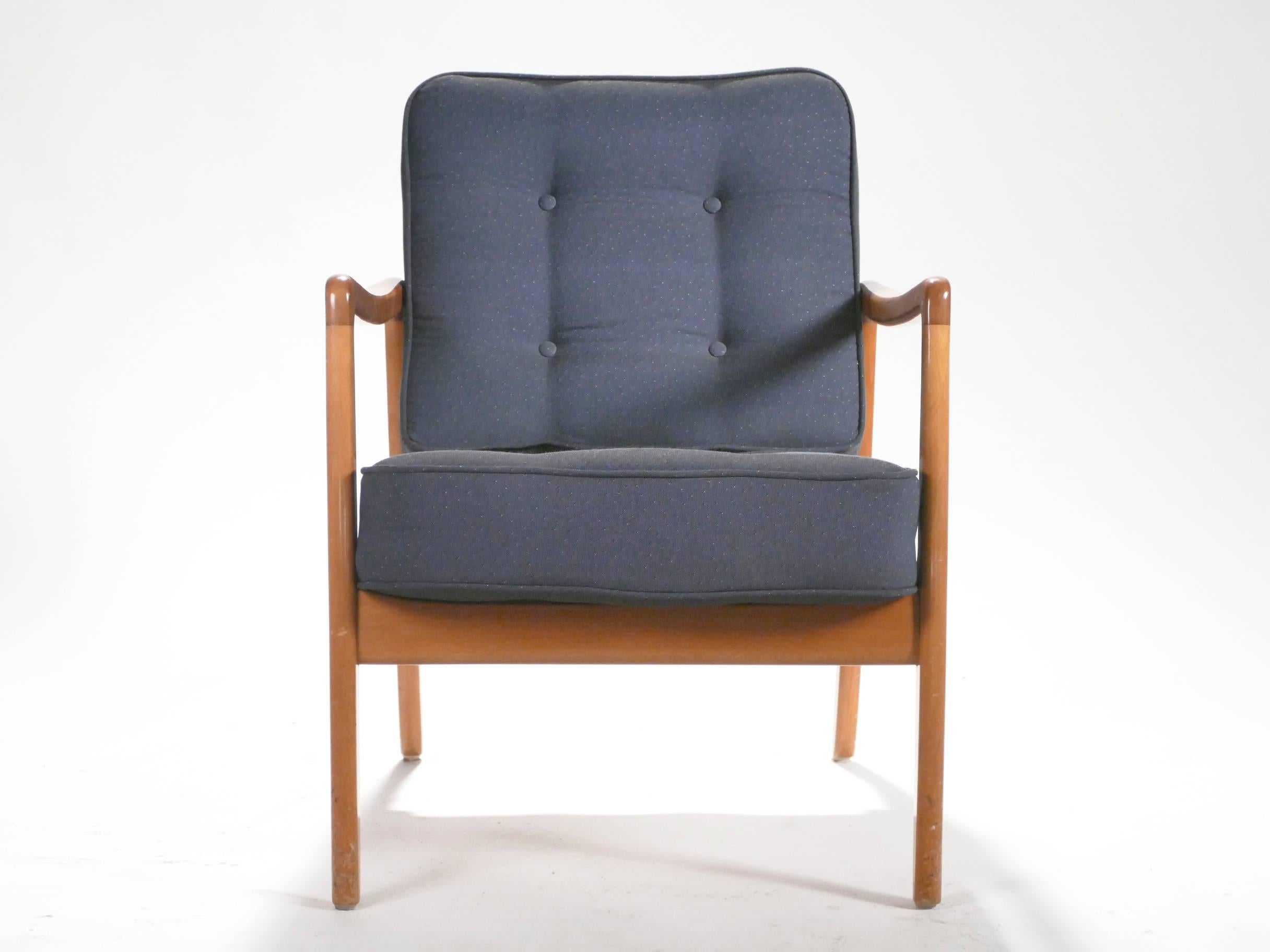 Danish Scandinavian Pair of Ole Wanscher FD109 Armchairs, 1960s