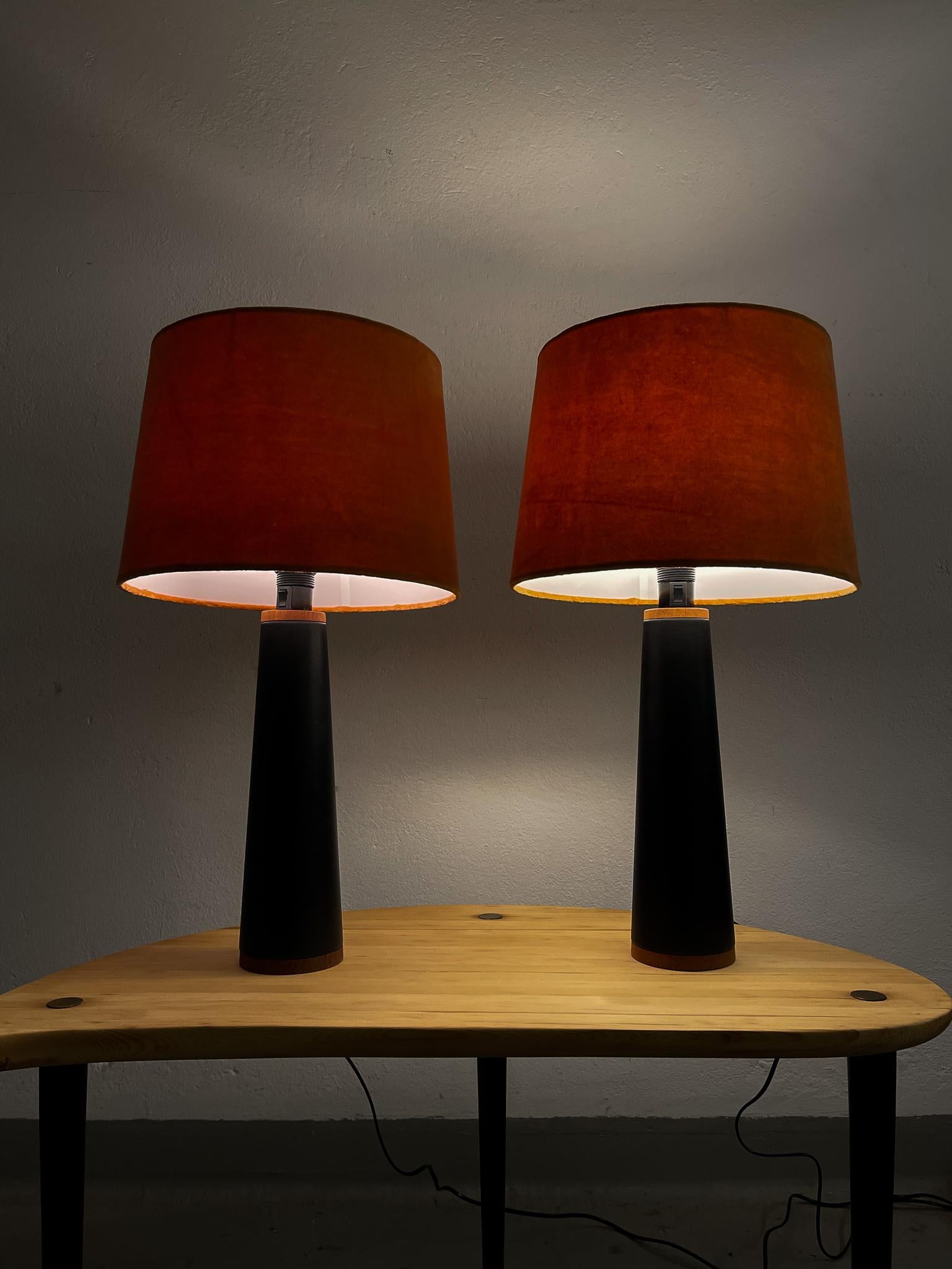 Scandinavian Modern Pair of Table Lamps Luxus, Sweden, 1970s 8