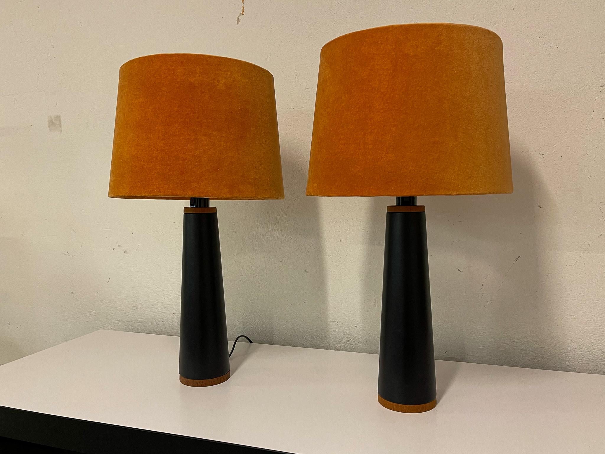 Scandinavian Modern Pair of Table Lamps Luxus, Sweden, 1970s In Good Condition In Hillringsberg, SE