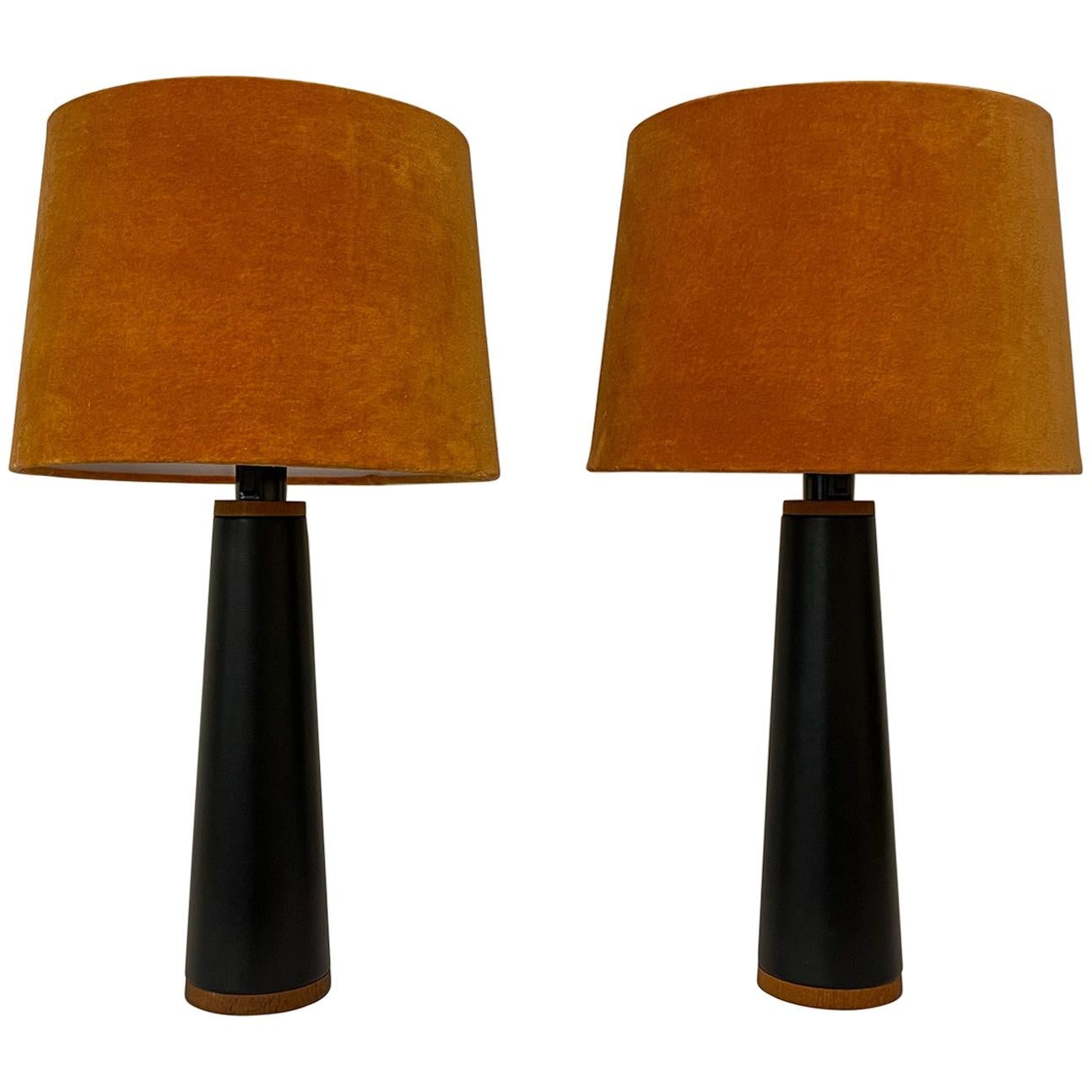 Scandinavian Modern Pair of Table Lamps Luxus, Sweden, 1970s