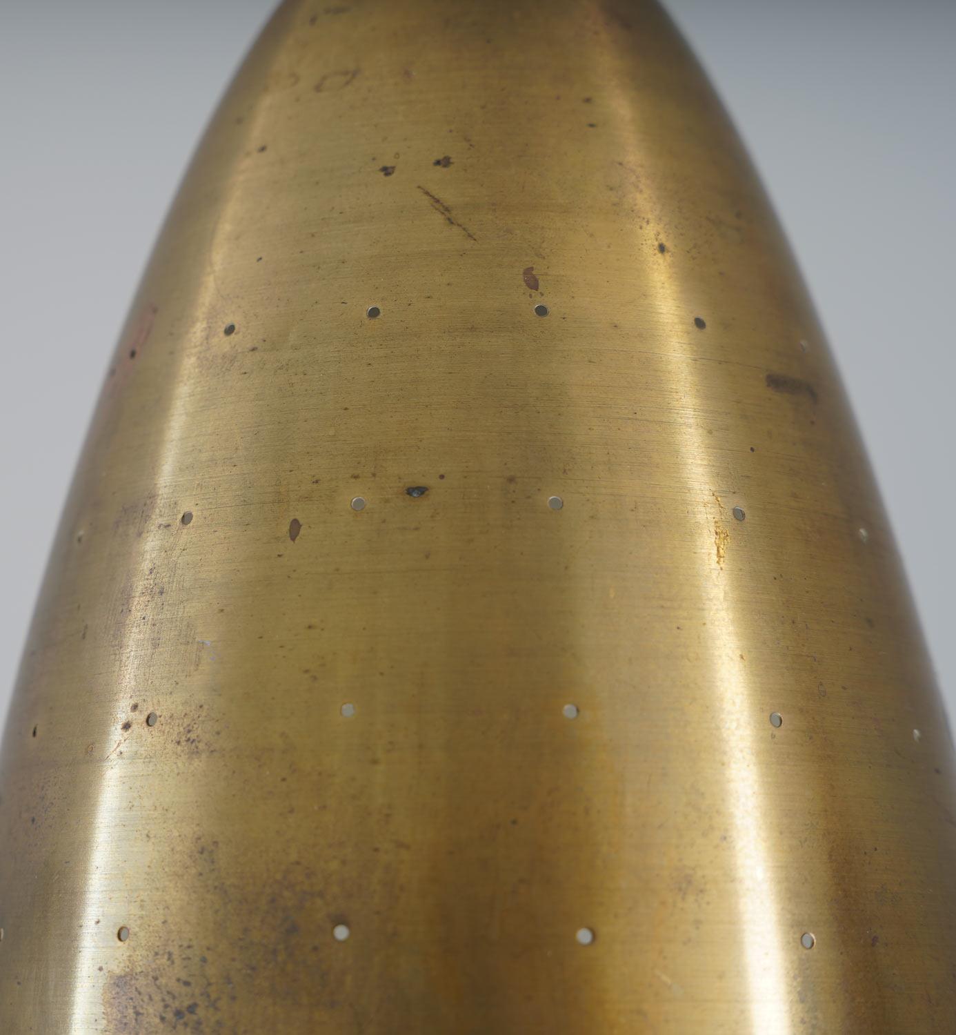 Scandinavian Pendant in Perforated Brass  1